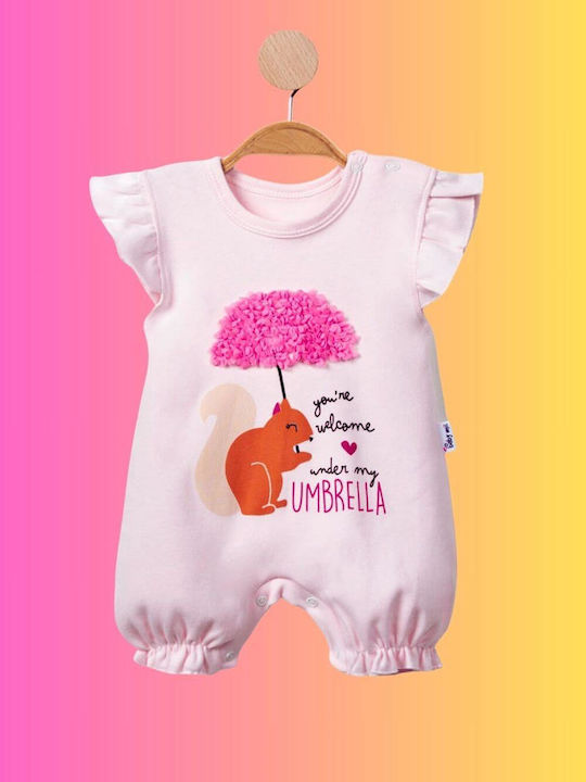 Baby Mii Baby Bodysuit Short-Sleeved Rose