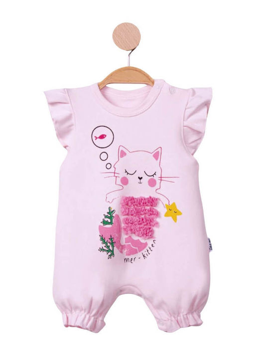 Baby Mii Body pentru Bebeluși Mâneca scurta Pink