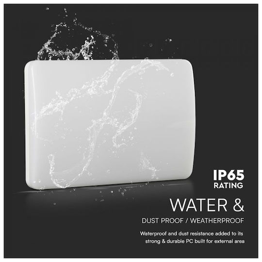 V-TAC Wall-Mounted Outdoor Light LED IP65 12W with Natural White Light