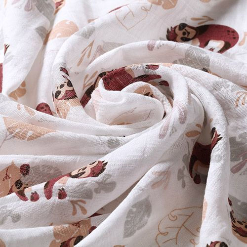 Babyono Πάνες Αγκαλιάς από Μουσελίνα Grey 70x70εκ. 3τμχ