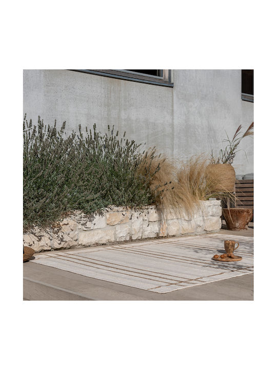 Brink & Campman Zona Line Lucrat manual Covor De exterior Rectangular Sesame