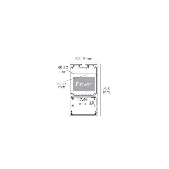 VK Lighting Aluminiumprofil für LED-Streifen 300cm