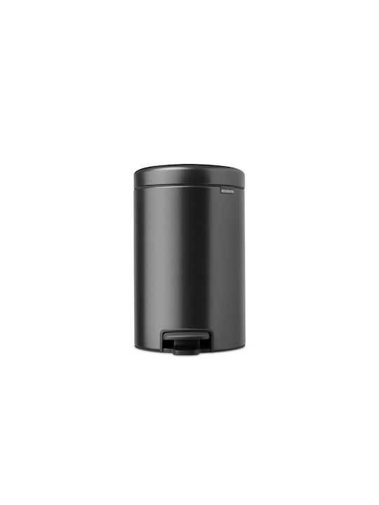 Brabantia Newicon Waste Bin Waste Plastic with Pedal Gray 12lt 1pcs
