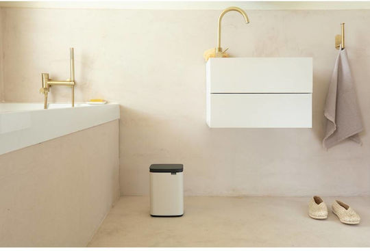 Brabantia Κάδος BO Trash Bin Απορριμμάτων Πλαστικός Μπεζ 4lt
