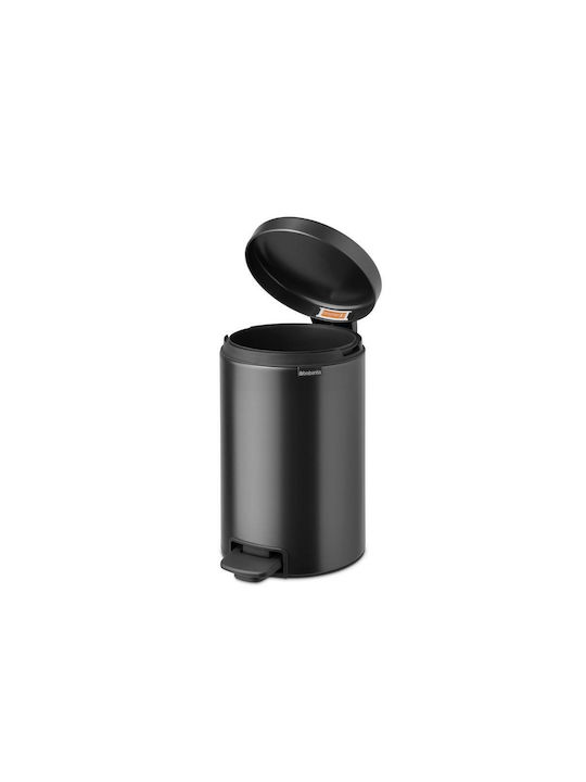 Brabantia Newicon Waste Bin Waste Plastic with Pedal Gray 12lt 1pcs