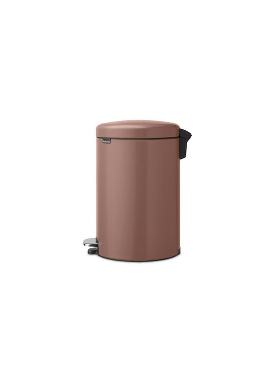 Brabantia Brabantia NewIcon Pedal Waste Bin Metallic with Pedal Brown 20L