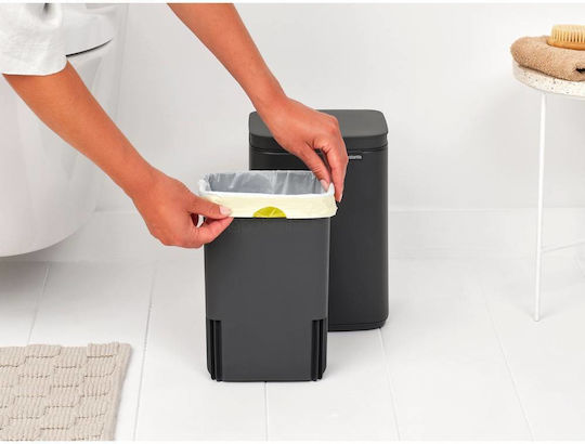 Brabantia Brabantia BO Mülleimer Kunststoff Push Grau 4lt