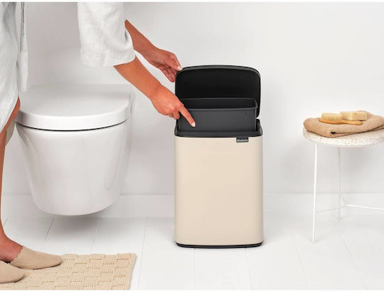Brabantia Кошче Bo Small за Боклук Пластмасово Бежово 12л