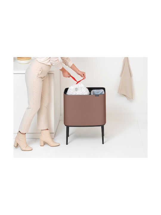 Brabantia Bo Touch Coș de Gunoi Plastic Maro 1buc
