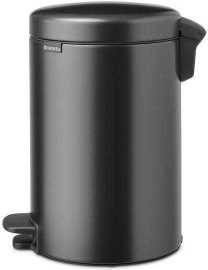 Brabantia Кошче NewIcon с педал Пластмасово за боклук Сиво 12л