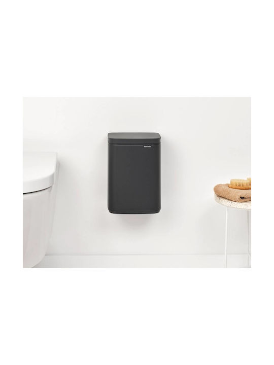 Brabantia Κάδος Απορριμμάτων Πλαστικός Γκρι 4lt