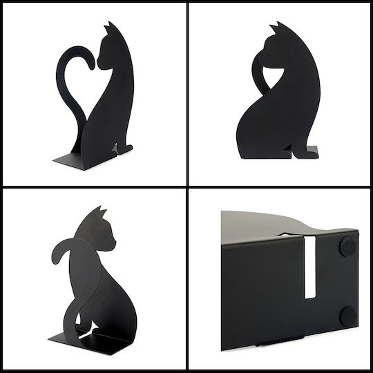 Hoopladoo Metallic Napkin Holder Black 12x6.5x20cm 27762