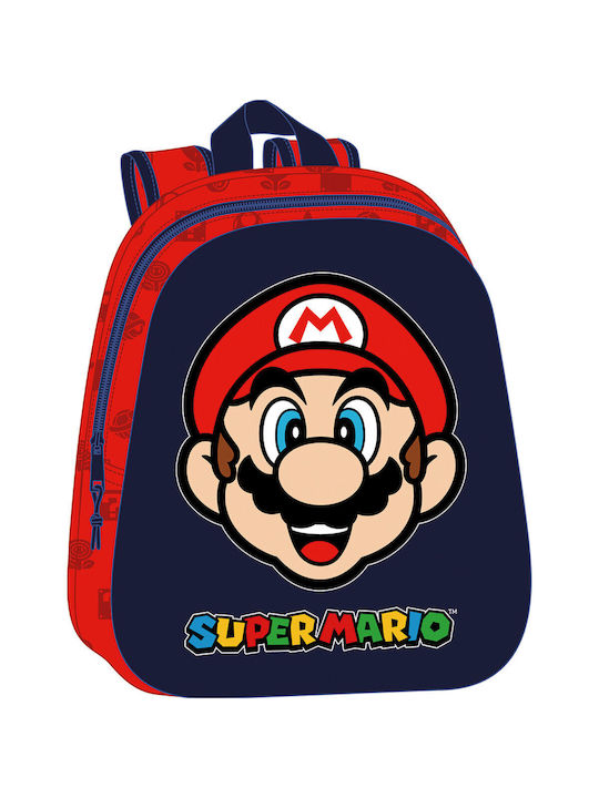 Super Mario School Bag Shoulder Elementary, Elementary L27 x W10 x H33cm