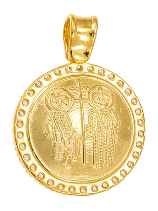 Kritsimis Pandantiv Talisman Constantin Din Aur 9 Carate