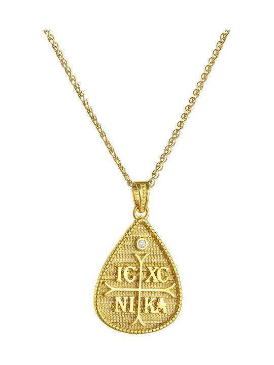 Kritsimis Μενταγιόν Κωνσταντινάτο Χρυσό 14K
