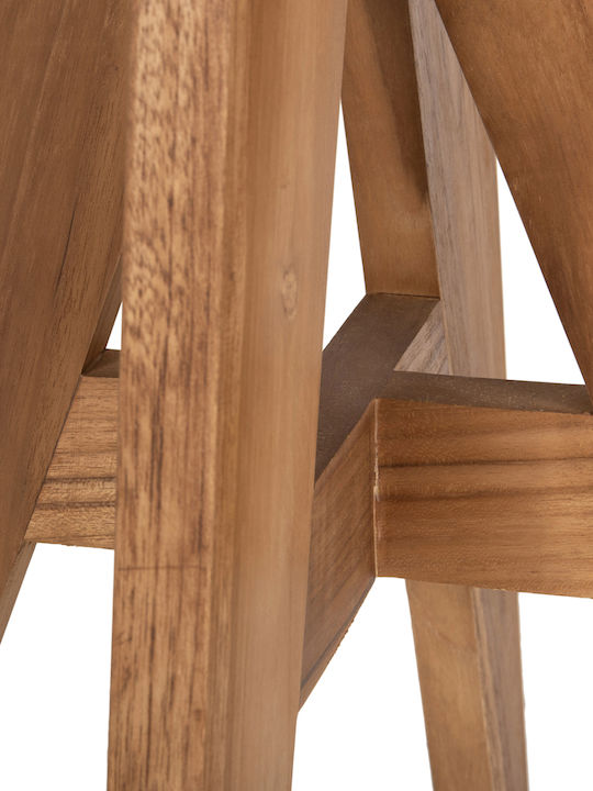 Tisch für kleine Außenbereiche Stabil LEO Massif Wood Teak 60x60x75cm