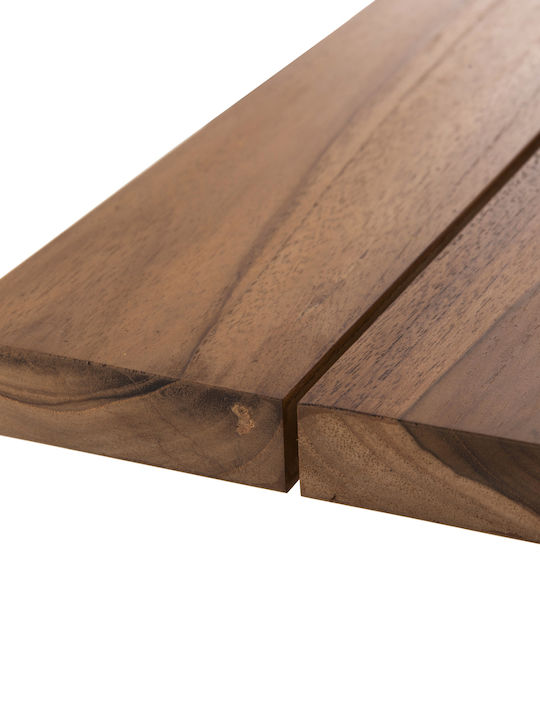 Tisch für kleine Außenbereiche Stabil LEO Massif Wood Teak 60x60x75cm