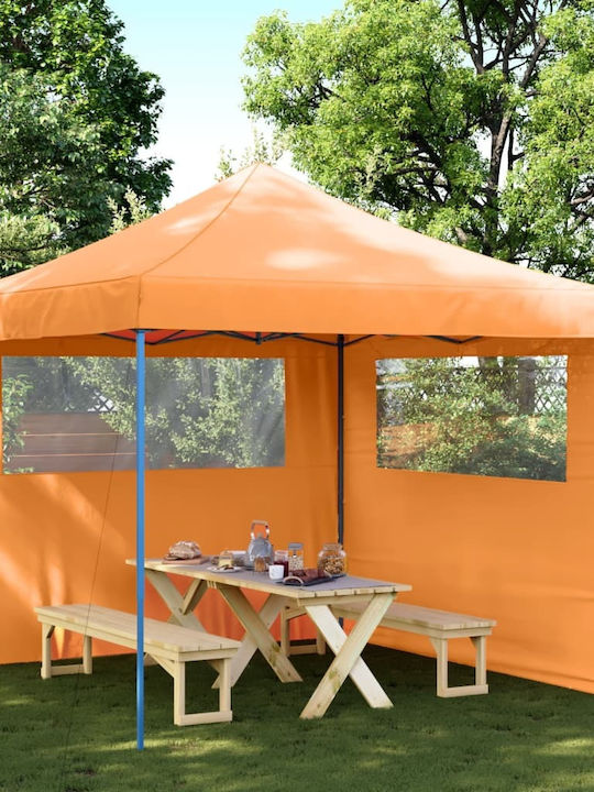 vidaXL Tenda laterală Terasă Portocaliu x2.92m