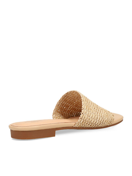 Flache Sandalen für Damen in Beige Farbe