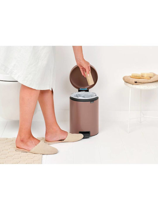 Brabantia Newicon Metallic Bathroom Basket 5lt Brown