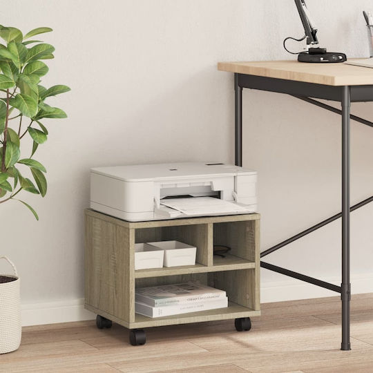 Stand with Casters Printer Stand with Wheels Sonoma Oak 41x32x34,5 cm. 840613