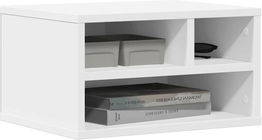 Printer Stand White 40x32x22.5 cm from Treated Wood