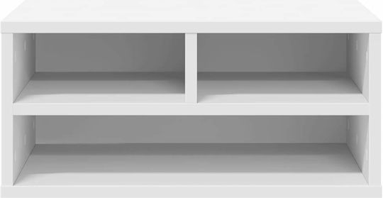 Printer Table Stand White 49 x 40 x 22.5 cm from Treated Wood