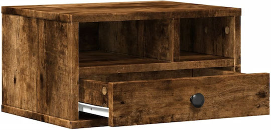 Printer Table Stand Smoked Oak 40x32x22.5 cm Treated Wood