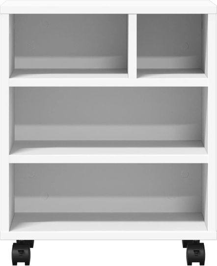 Βάση Εκτυπωτή με Ρόδες Λευκή 41x32x48 εκ. (840618)