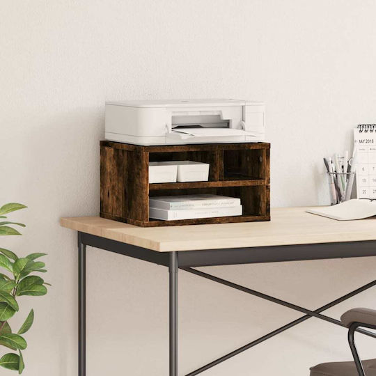 Printer Table Stand Smoked Oak 40x32x22.5 cm Treated Wood