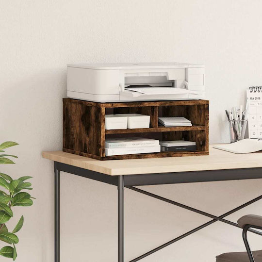 Table Stand Printer Stand Smoked Oak 49x40x22.5 cm Treated Wood 840594