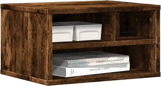 Printer Table Stand Smoked Oak 40x32x22.5 cm Treated Wood