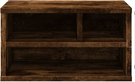 Printer Table Stand Smoked Oak 40x32x22.5 cm Treated Wood