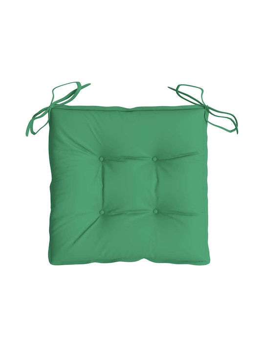 vidaXL Waterproof Garden Chair Cushion Green 4 Pieces 50x50cm