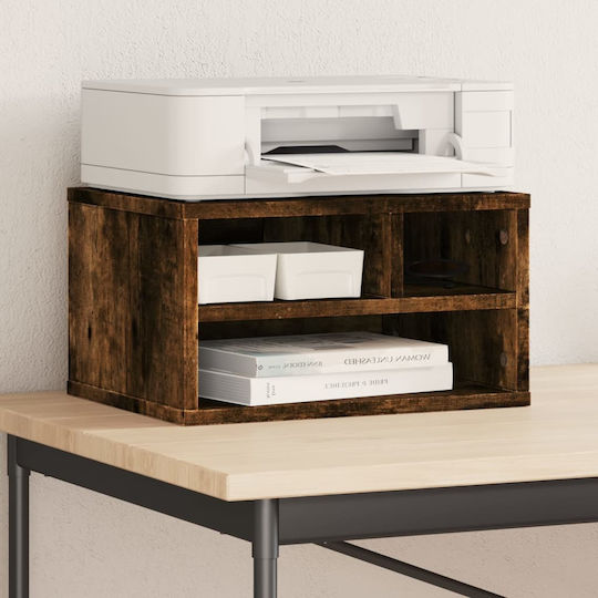 Printer Table Stand Smoked Oak 40x32x22.5 cm Treated Wood