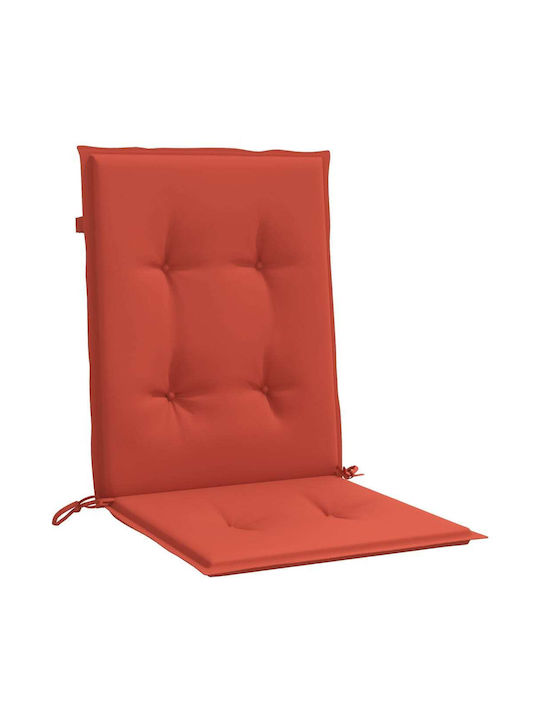 vidaXL Pernă pentru Scaun de Grădină cu Spate Roșu 4buc 50x100cm. 4002464