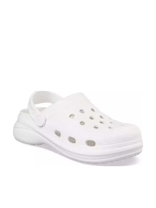 Envie Shoes Дамски Клоги Бял