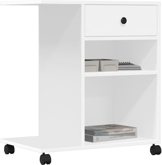 Βάση Εκτυπωτή με Ρόδες Λευκή 60x40x68,5 εκ. (840639)