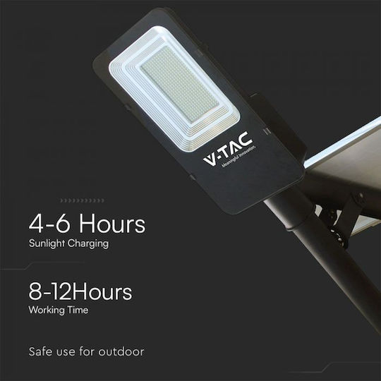 V-TAC Соларна Светлина Улична 50W с Студено бяло Светлина 6500К IP65