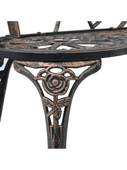 Garten- und Outdoor-Möbelsets für kleinen Raum 3 Stück Bronze