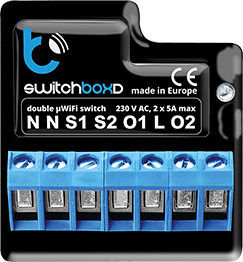 Blebox Smart Switch 2 Καναλιών Wi-Fi