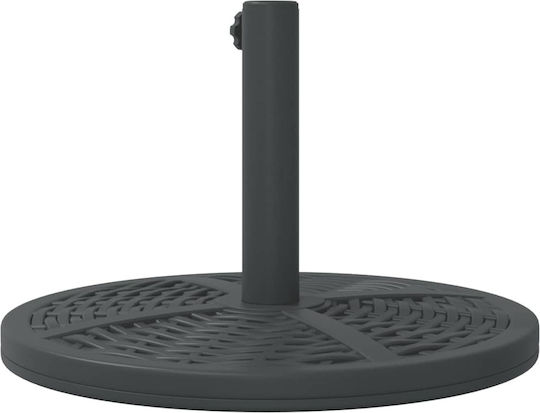 vidaXL Umbrella Stand made of Plastic Silver 38x38cm