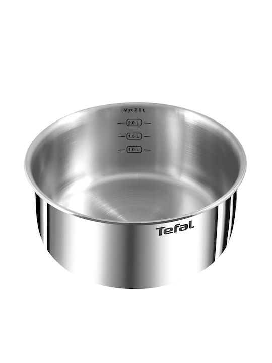 Tefal Ingenio Emotion Σετ Μαγειρικά Σκεύη από Ανοξείδωτο Ατσάλι Silver με Αντικολλητική Επίστρωση 5τμχ