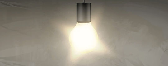 Eco Light Φωτιστικό Καμπάνα 150W Naturweiß 15000lm mit integrierter LED Weiß Ø40xH3cm