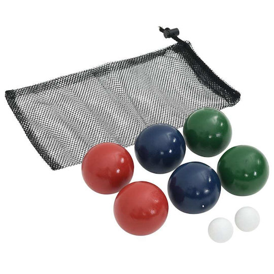 Bocce-Kugel-Set 8-teilig mit Tragetasche aus massivem Kiefernholz 4008441