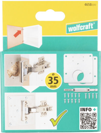Wolfcraft Σετ Τρυπάνια Μεντεσέ για Ξύλο 17τμχ