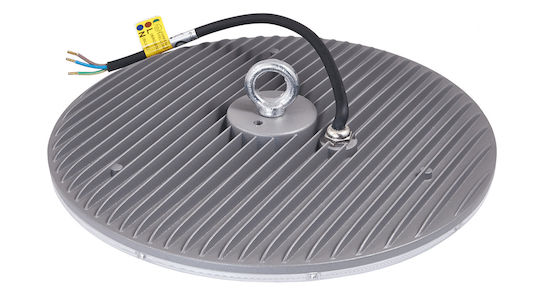 Eco Light Commercial Bell Light 100W Cool White 10000lm with Built-in LED White Ø28xH3cm