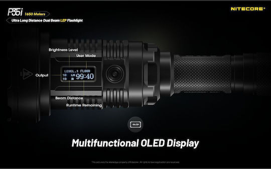 NiteCore Lumină de lucru și de sit, cu baterie Lanternă de Cap LED IP68 cu Luminozitate Maximă 3000lm Precise