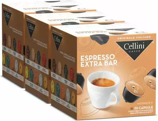 Cellini Κάψουλες Espresso Συμβατές με Μηχανή Dolce Gusto 30caps