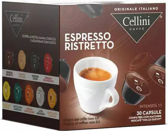 Cellini Capsule Espresso Compatibile cu Mașina Dolce Gusto 30capace